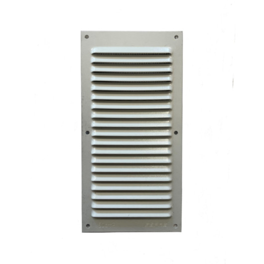 FAP Grille alu laqué blanc avec moustiquaire