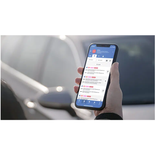 Traceur GPS YUKATRACK - dispositif de traçage et sécurité du camping-car ou fourgon, vue téléphone sur application.
