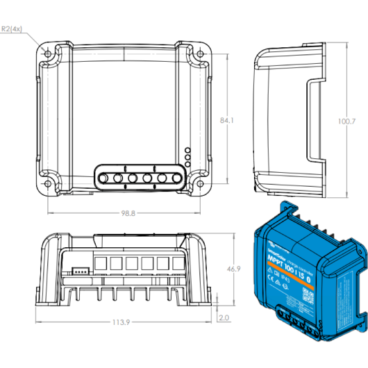 VICTRON Bluesolar MPPT 100/15