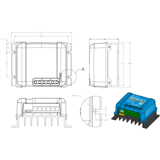 VICTRON BlueSolar MPPT 100/20