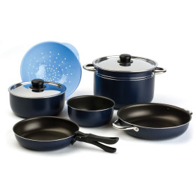 BEAVER BRAND Popote Blue Sky 24 / 9 pièces - Batterie de cuisine - ensemble