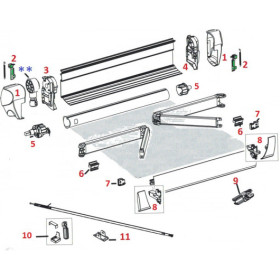 THULE Pièces détachées Omnistor 5003