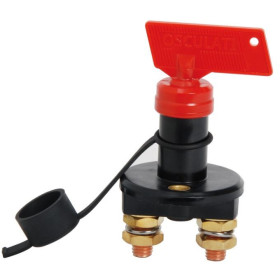 Coupe-batterie à clé 12V/100A GES  pour circuit électrique bateau & camping-car - Deux clés