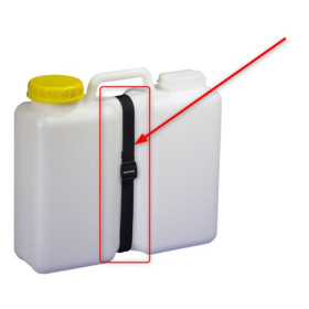Sangle pour jerrican 13 L COMET - sangle 1 m pour fixation des jerricans en van ou fourgon