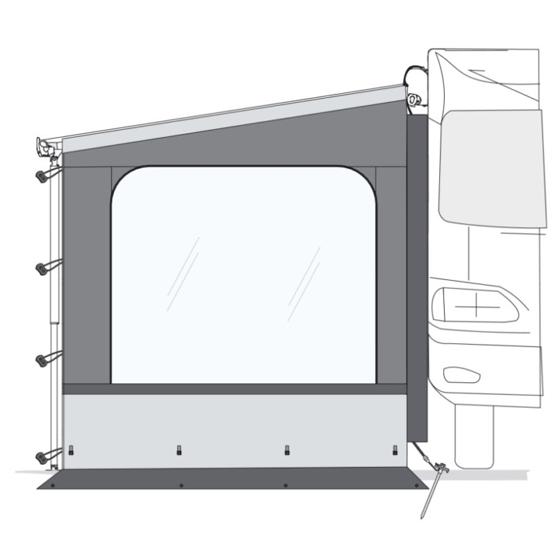 Paroi latérale Side W Pro F43van - 300 cm - FIAMMA