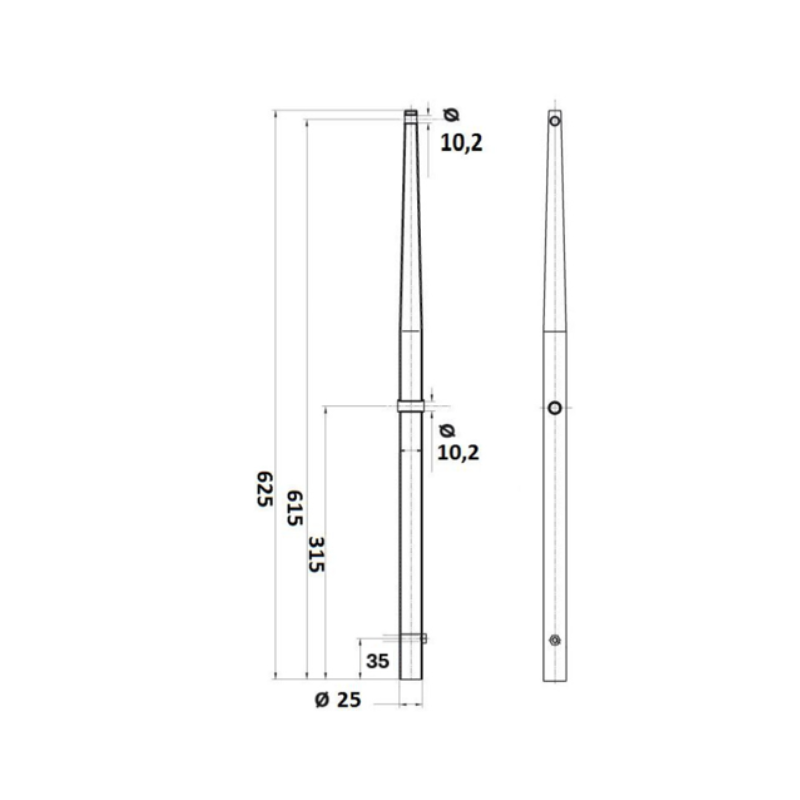 Morsetto di arresto in acciaio inox V4A, morsetto per fune metallica (5 mm, 4 pezzi