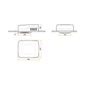 Diffuseur d'air Basic pour climatisation de toit Plein-Aircon de OFF - Climatisation pour toit de van aménagé