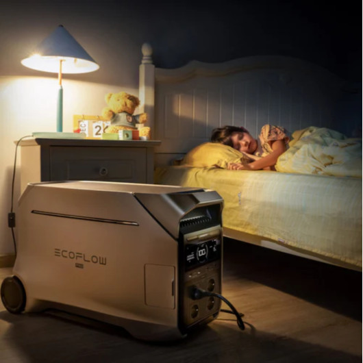 ECOFLOW Delta PRO 3 - Batterie nomade LiFePO4 4096 Wh pour fourgon, camping, bivouac et site isolé silence