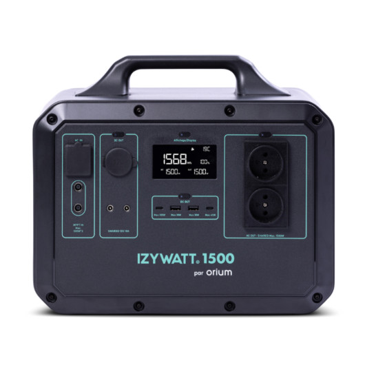 Kit nomade ORIUM IZYWATT 1500 + Panneau solaire pliant 315W - Batterie lithium pour van, fourgon, camping et bivouac
