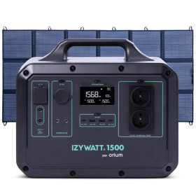 ORIUM Pack IZYWATT 1500 + Panneau solaire pliant 400W