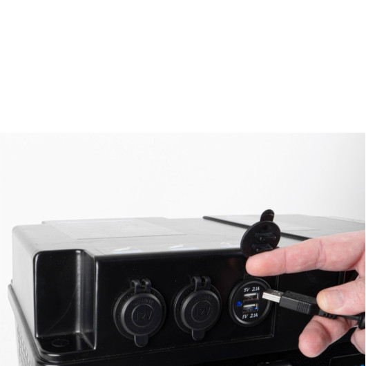 CARBEST LithPowerUnit 80 1024 Wh - Batterie nomade LiFePO4 pour van, fourgon aménagé, camping-car et bateau sortie 2
