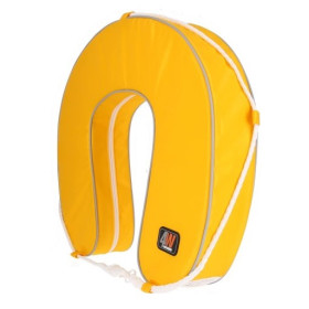 Bouée fer à cheval déhoussable jaune 4W - bouée de sauvetage pour bateau