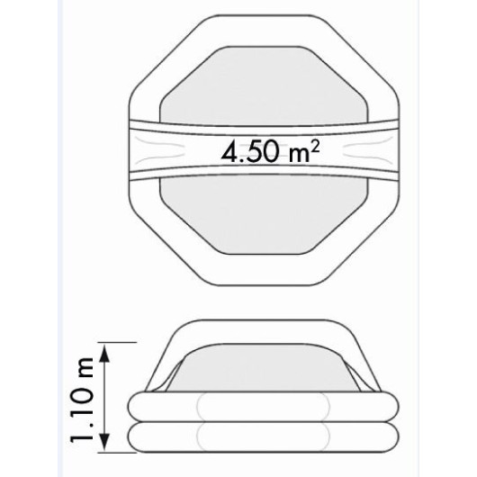 PLASTIMO Radeau Hauturier 4 personnes Transocéan ISO 9650-1