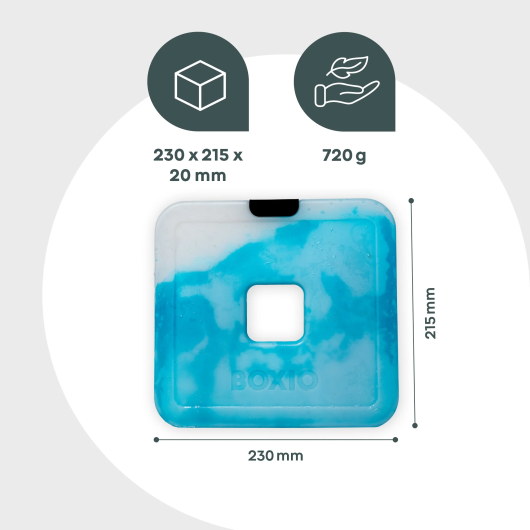 Pain de glace pour glacière BOXIO Cool - Accessoires pour glacière passive de camping - léger et compact