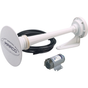 Avertisseur à Compresseur MARCO PW2 Pour Bateau 12-20m - Cornet Blanc 460mm - Homologué