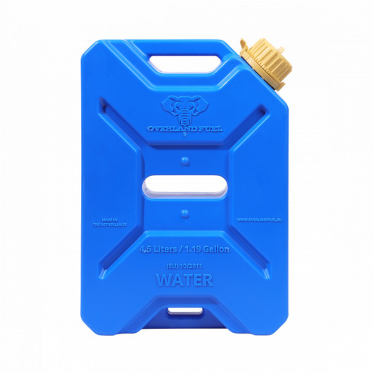 Jerrican eau potable 4,5 L - Accessoire pour camping-cars et fourgons aménagés - bleu