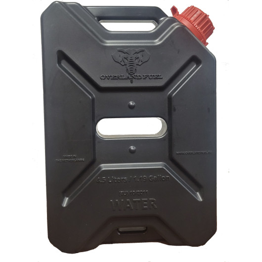 Jerrican eau potable 4,5 L - Accessoire pour camping-cars et fourgons aménagés - noir