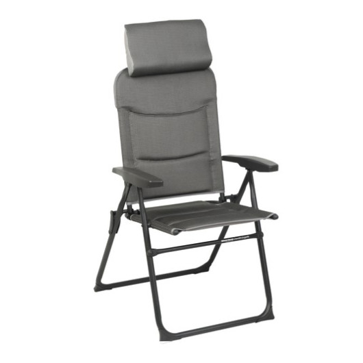 Fauteuil de camping Zenith Ergofit WESTFIELD - Accessoire pour van aménagé et camping car - H2R Equipements - gris