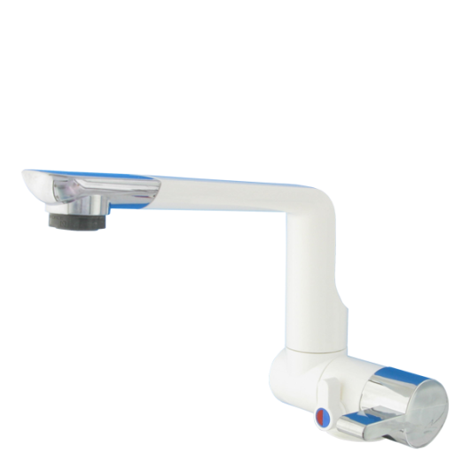 Arona COMET - robinet à contacteur van et fourgon aménagé - version blanc et chromé
