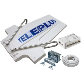 Teleplus TELECO - antenne TV directionnelle 12/24V pour caravane & camping-car - antenne hertzienne