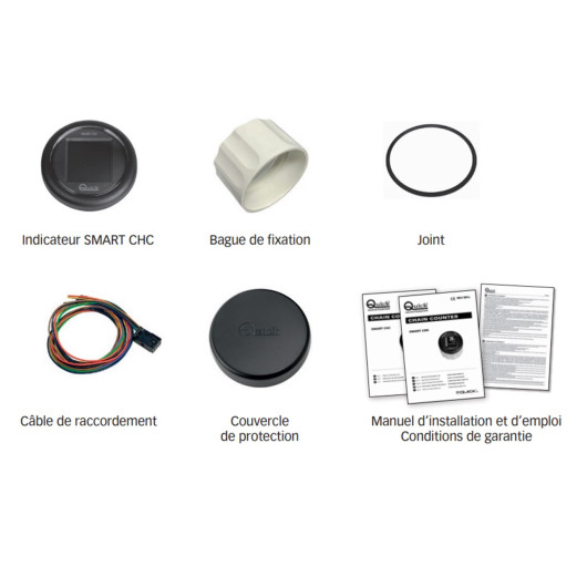 Compteur de chaine Smart CHC 12/24V QUICK - Commande & relais - Contenu