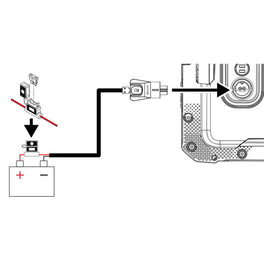 Schéma de câblage du câble d'alimentation pour Sondeur/GPS Eagle LOWRANCE - Accessoire & capteur Combiné & Ecran multifonction