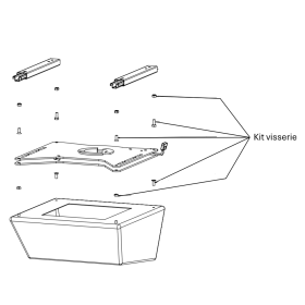 Kit complet de visserie pour embase pivotante RIB SCOPEMA - Platine pivotante van aménagé et camping-car