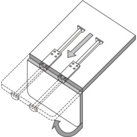 FAWO Tirette de table | 250 mm