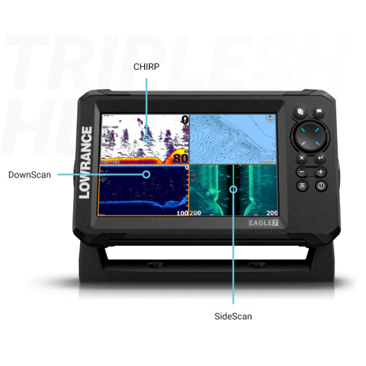 Mode de la Sonde TripleShot HD pour Eagle LOWRANCE TA 200/455/800Khz - Accessoire & capteur Combiné & Ecran multifonction