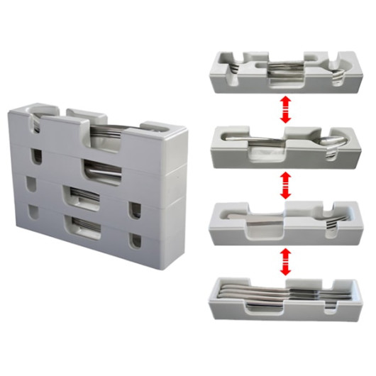 Module couvert pour tiroirs - Rangement et équipement cuisine pour fourgons aménagés et bateaux - ensemble