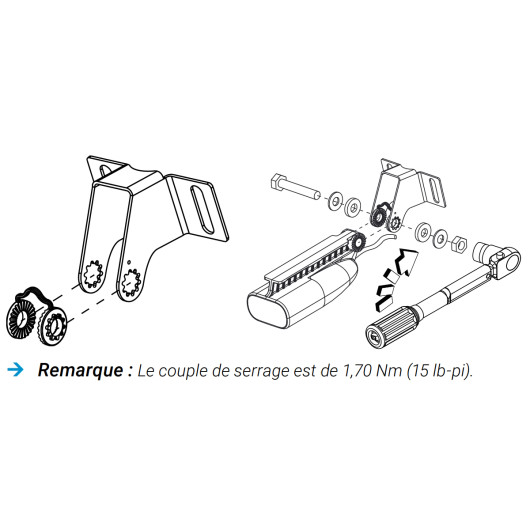 Montage de l'étrier pour Sonde SplitShot HD et TripleShot HD LOWRANCE - Accessoire & capteur Combiné & Ecran multifonction