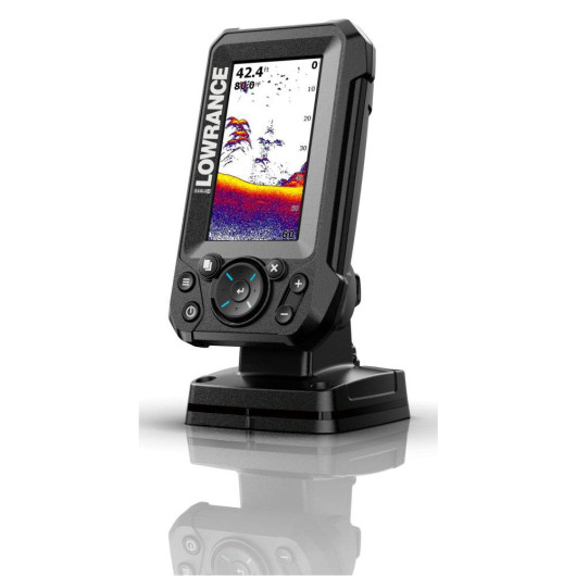 Eagle 4X et sonde Bullet 200KHz LOWRANCE - Sondeur Ecran Couleurs - Vue 3/4 arrière