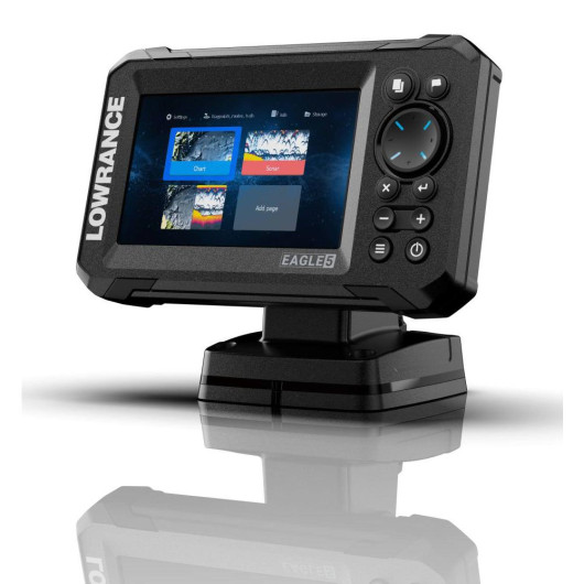 Sondeur/GPS Eagle 5 LOWRANCE - Combiné sondeur-GPS - Vue écran d'acceuil