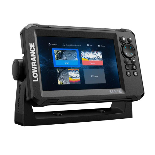 Sondeur/GPS Eagle 7 LOWRANCE - Combiné sondeur-GPS - Vue écran d'acceuil