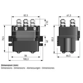 Relais 12 V 2500 W QUICK - Commande & relais - Relais