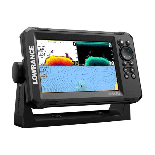 Sondeur/GPS Eagle 7 LOWRANCE - Combiné sondeur-GPS - Vue Combiné multi-fenêtre