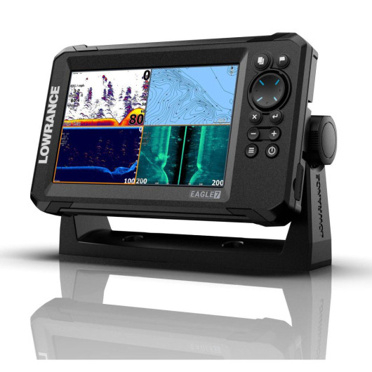 Sondeur/GPS Eagle 7 LOWRANCE - Combiné sondeur-GPS - Vue Combiné multi-fenêtre