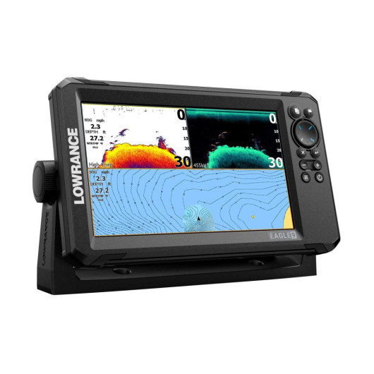 Sondeur/GPS Eagle 9 LOWRANCE - Combiné sondeur-GPS - Vue Combiné multi-fenêtre