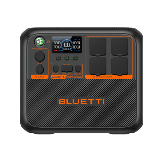 BLUETTI AC200PL 2304 Wh - Batterie nomade LiFepo4 pour van, fourgon aménagé, site isolé