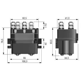 QUICK Relais T6415-24 V 3500 W | 4 pôles