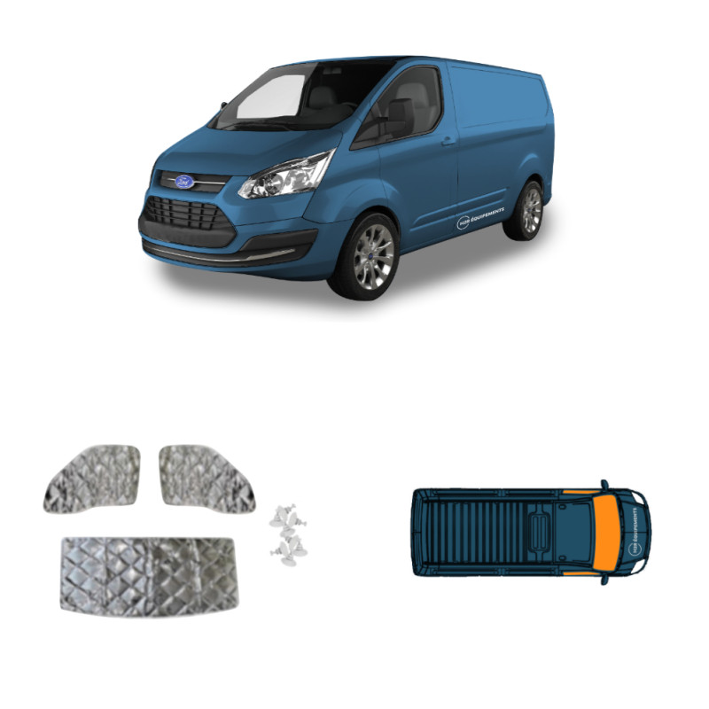 Set de trois rideaux isolants FORD Transit 2000 à 14