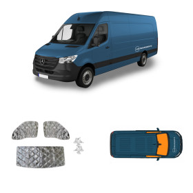 Kit rideaux isolants pour Mercedes Sprinter 3 de NRF - Rideaux thermiques van aménagé