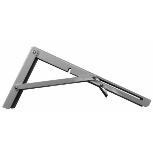 Console pliante 400 mm DECMO - équerre rabattable pour table de fourgon, bateau & camping-car
