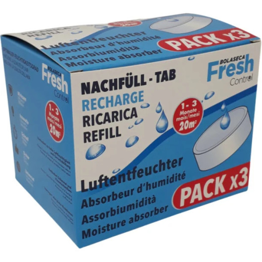 Kit recharge pour absorbeur d'humidité - Accessoire pour bateau, camping-car et fourgon aménagé - boite