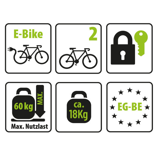Poker-F EUFAB - Porte-vélos d'attelage basculant pour van aménagé ou voiture - infos