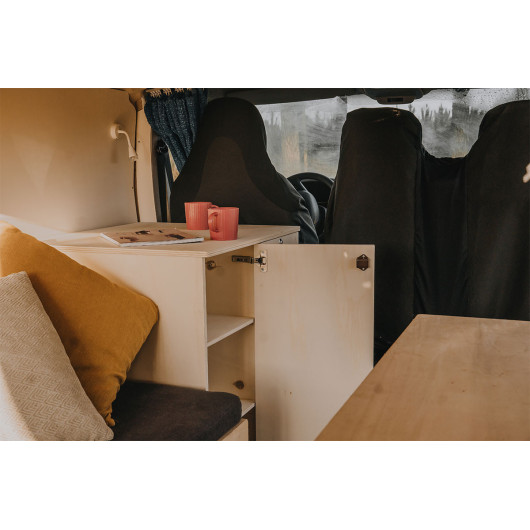 Meuble avant XL L2 universel pour fourgon aménagé Simple Vans | Kit aménagement de vans | Meubles en bois pour van aménagé