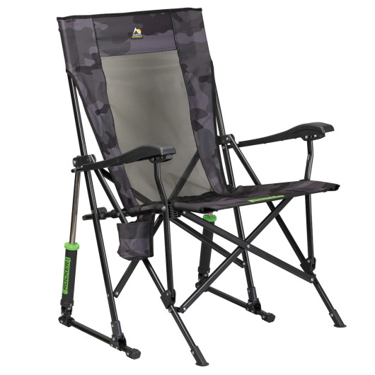 Chaise à bascule Roadtrip Rocker - Mobilier de plein air pour fourgon aménagé et camping-car - camouflage