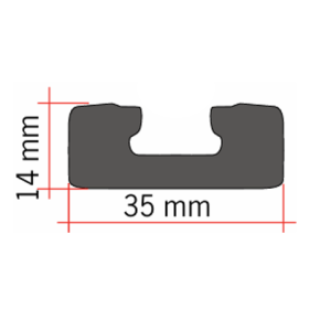 Rail d'arrimage Medium REIMO - Aménagement soute fourgon aménagé