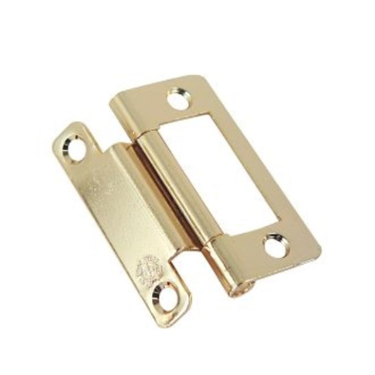 Charnière anglaise coudée 51 x 35 mm Decmo | charnière intérieur pour porte de camping-car et bateau | laiton