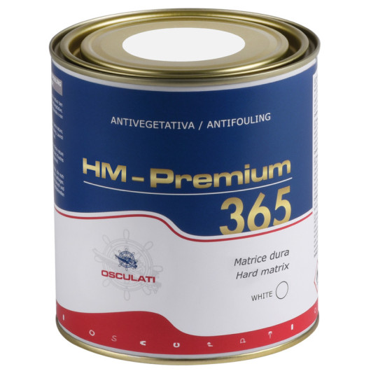 Antifouling matrice dure haute performance HM Premium 365 Osculati 0,75 L | Blanc